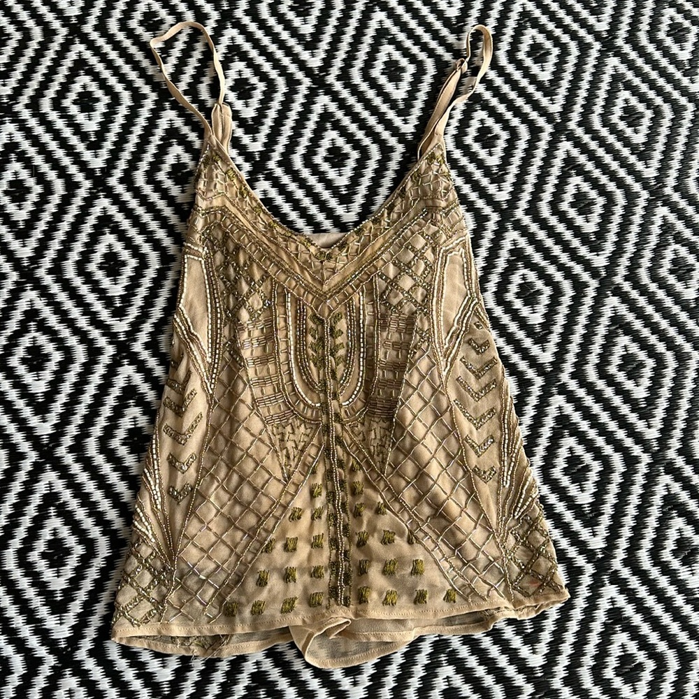 Buckle Sequin Top